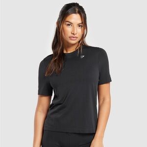 Gymshark everyday seemless black tshirt regular fit M no rips no stains